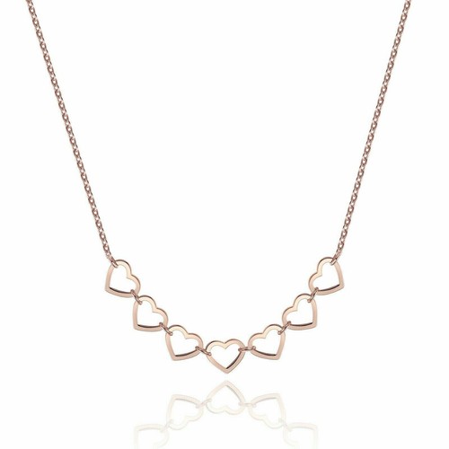 Collana donna cuori acciaio - cuori,