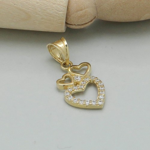 Ciondolo cuori con zirconi - ciondolo,