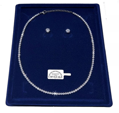 Tennis 3mm collana - 3mm, orecchini