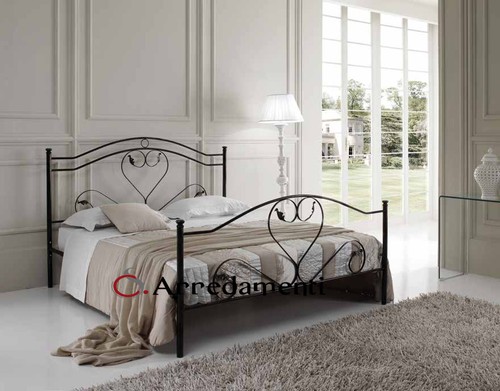 Letto ferro battuto modello - letto,
