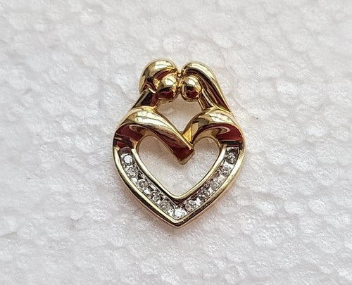 Ciondolo cuore diamante figura