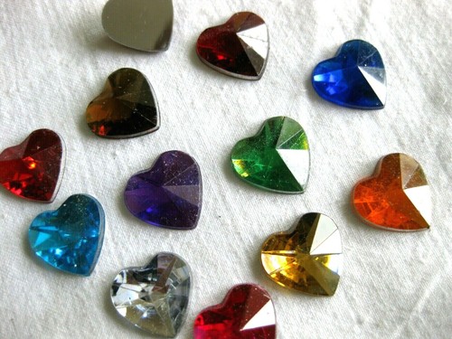 Cuori acrilici strass fai - 50,