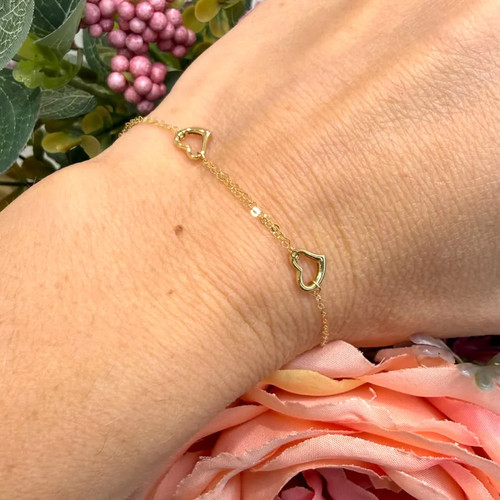 Bracciale con cuori - bracciale,