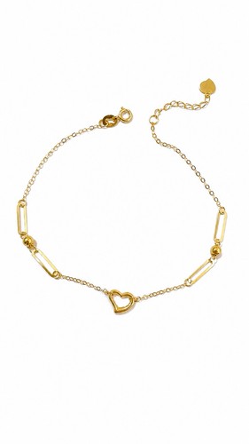 Bracciale fantasia con cuore - con,