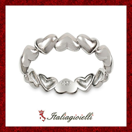 Pregevole anello cuori donna - anello,