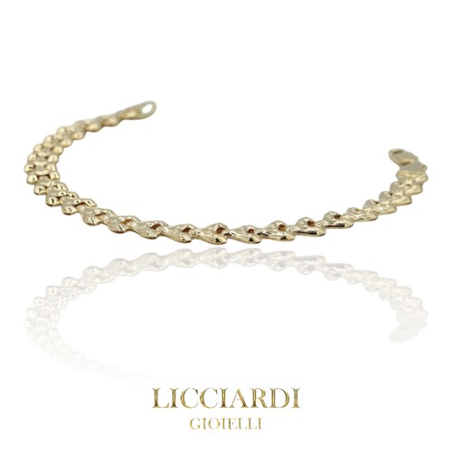 Bracciale donna cuori oro