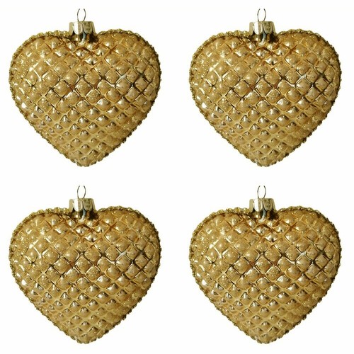 Set cuori oro vetro - in,