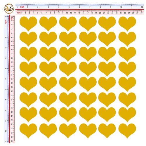 Cuori oro adesivi sticker - cuori,