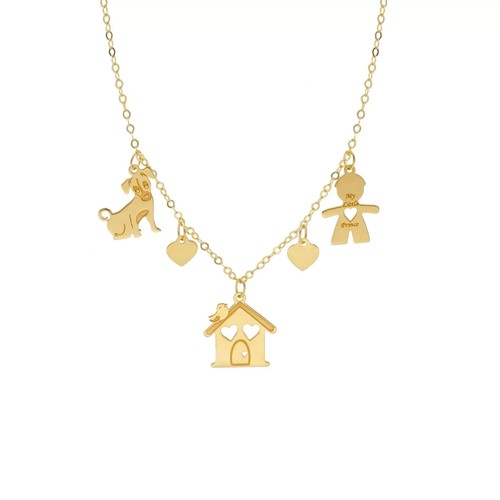 Collana oro giallo 18k con - giallo, 18k,