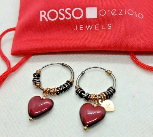 Orecchini donna cuori - orecchini, rosso
