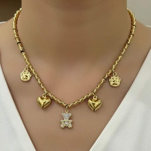 Collana charm con - con, orsetto